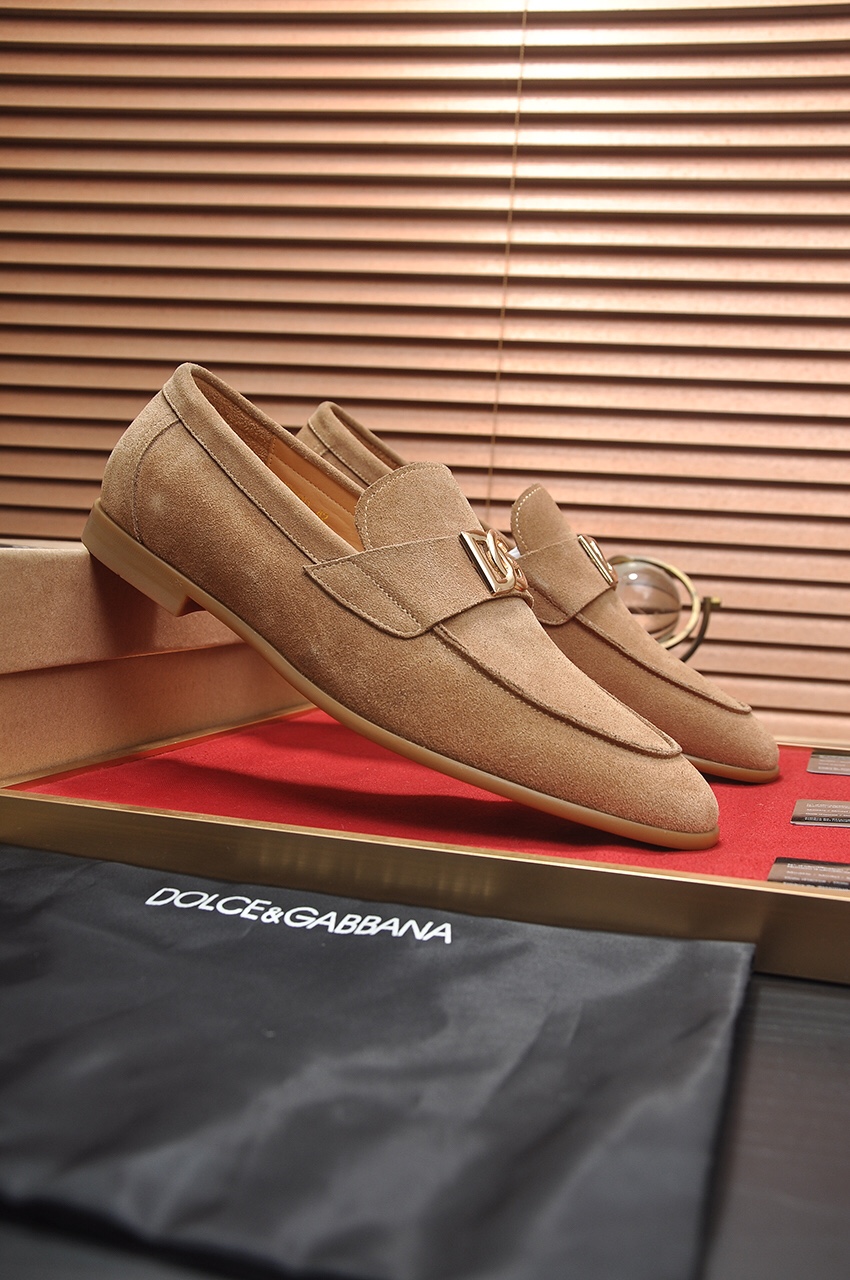 D&G men's leather shoes-85