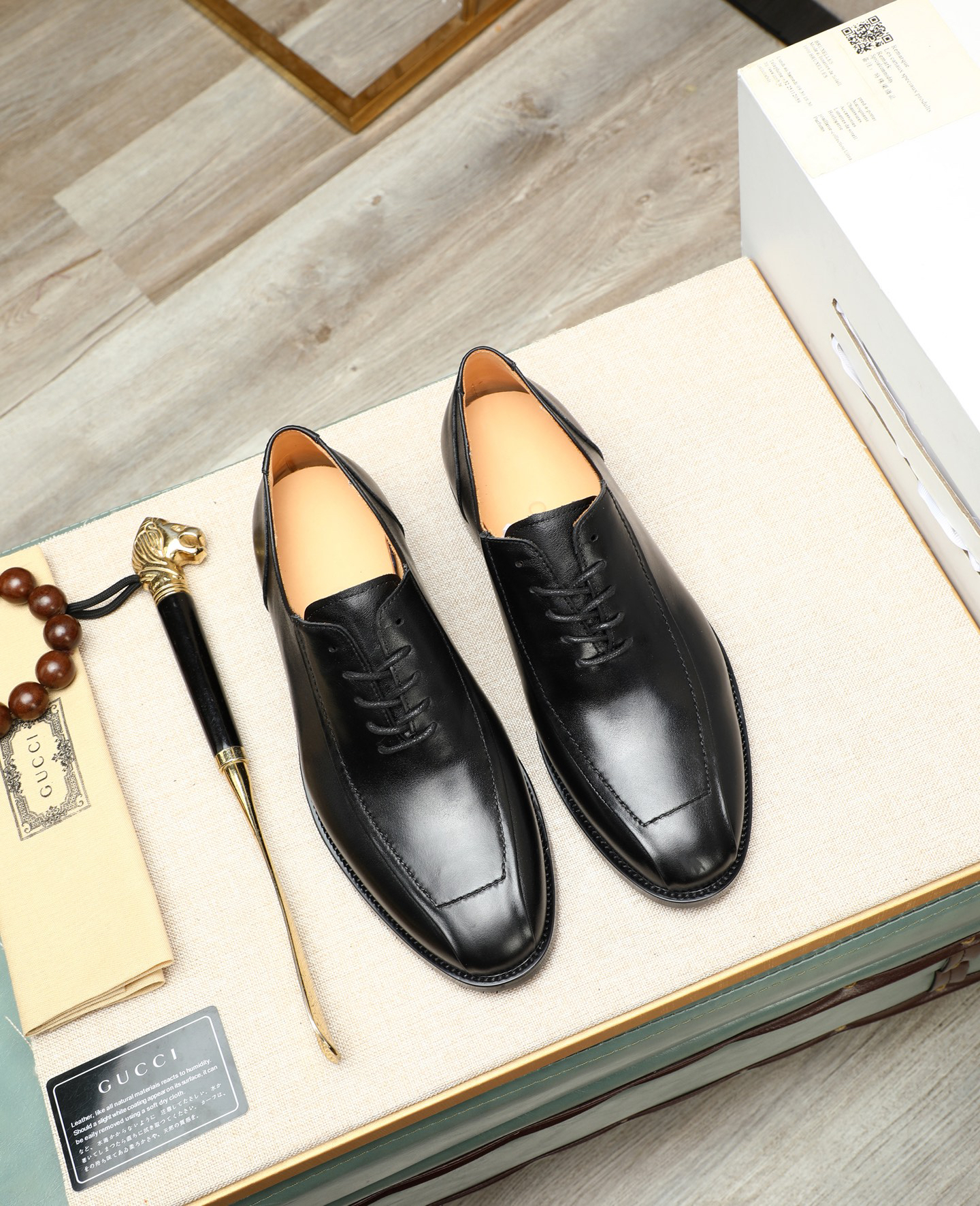 Gucci men's leather shoes-30