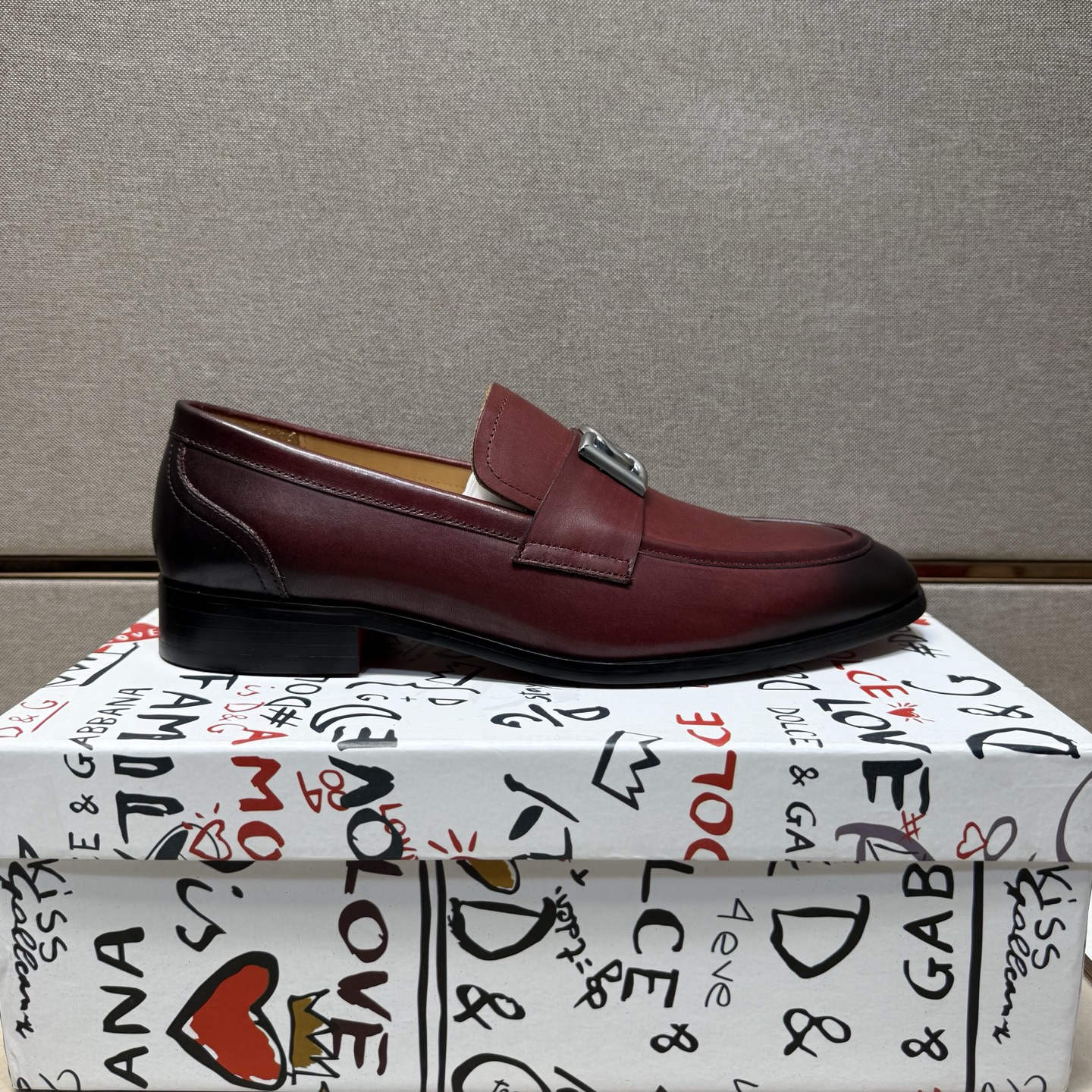 D&G men's leather shoes-42