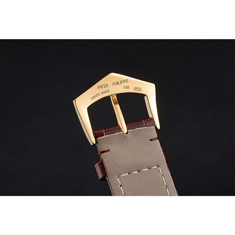 Calatrava Dial White 41 mm, Yellow Gold Plated
