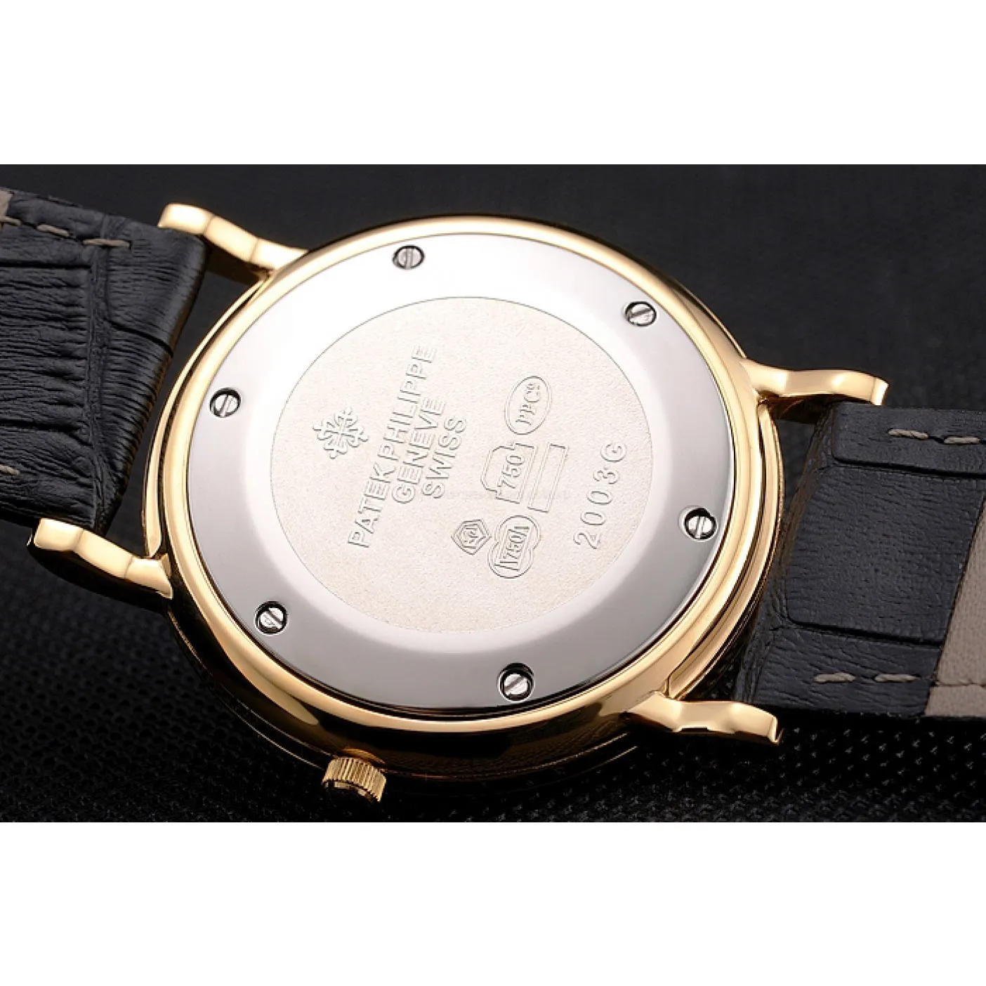 Calatrava Dial White 40 mm, Yellow Gold Plated
