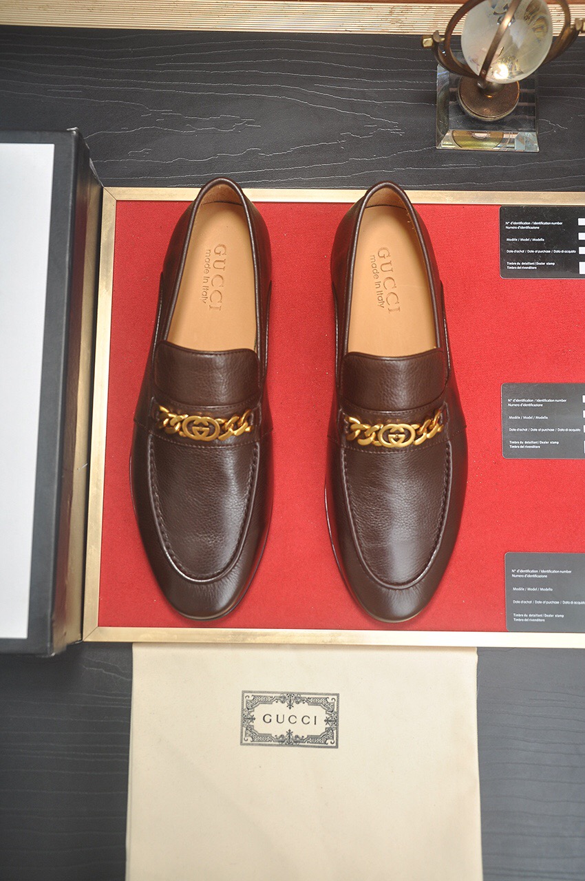 Prada men's leather shoes-24