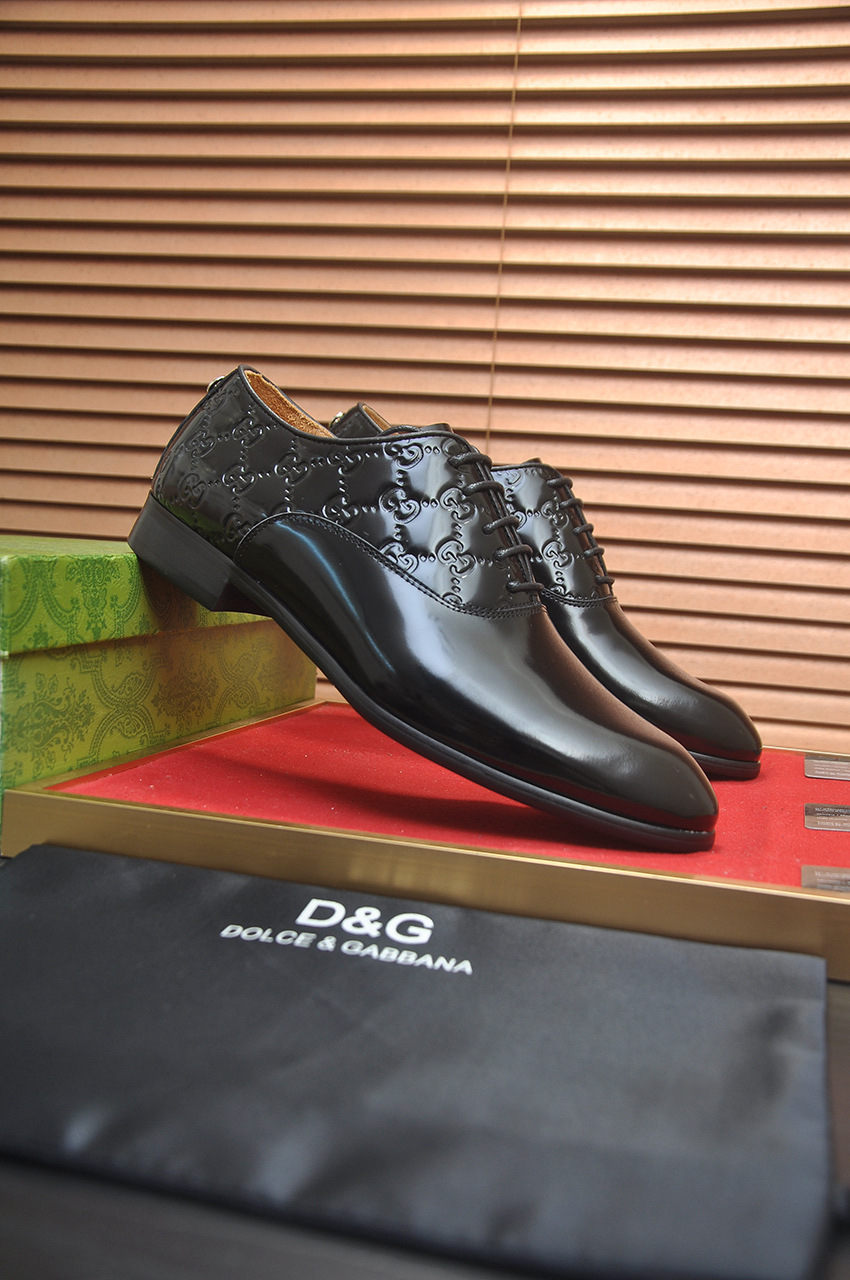 Gucci men's leather shoes-32