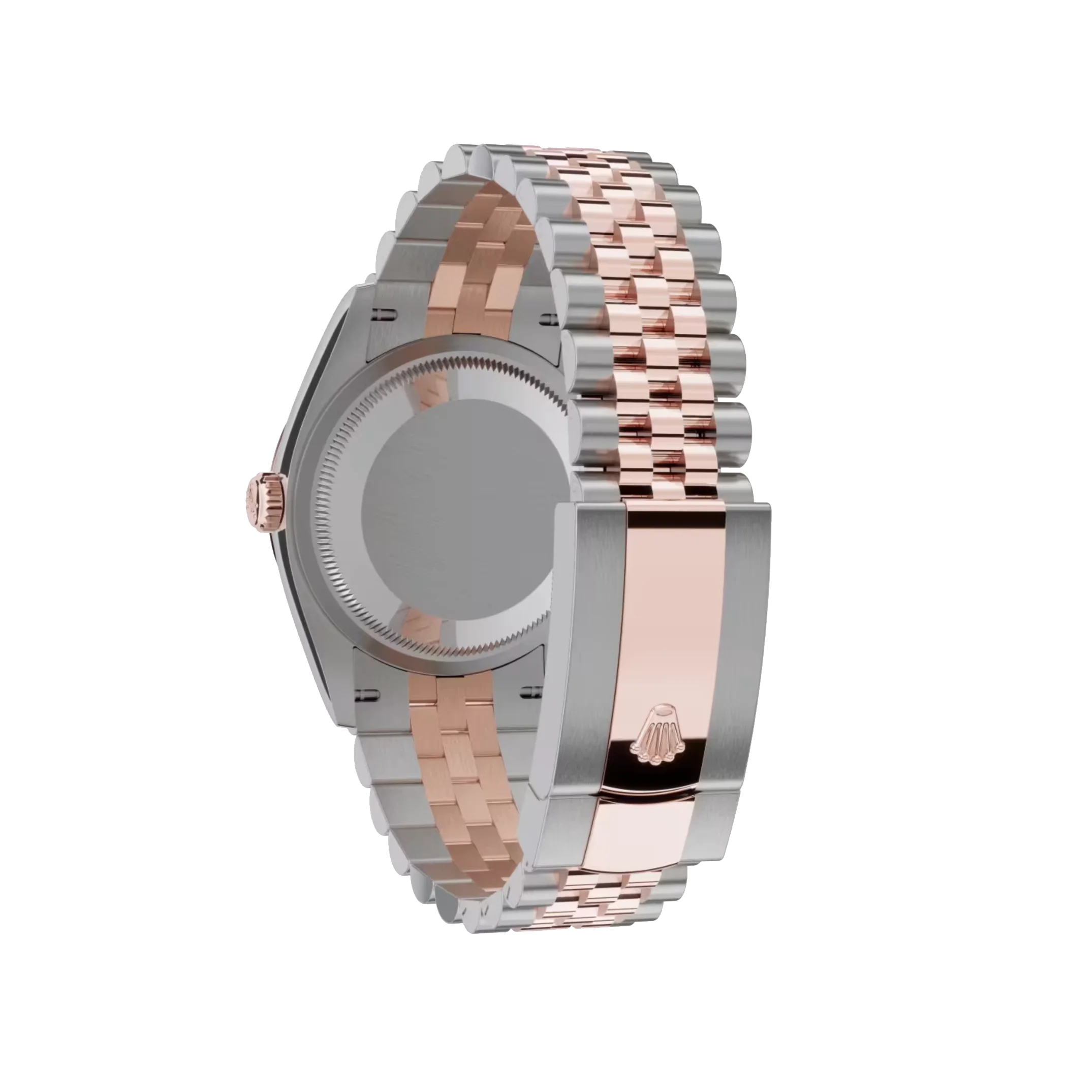 Datejust: Oystersteel and Everose gold, chocolate, diamond-set, m278271-0028