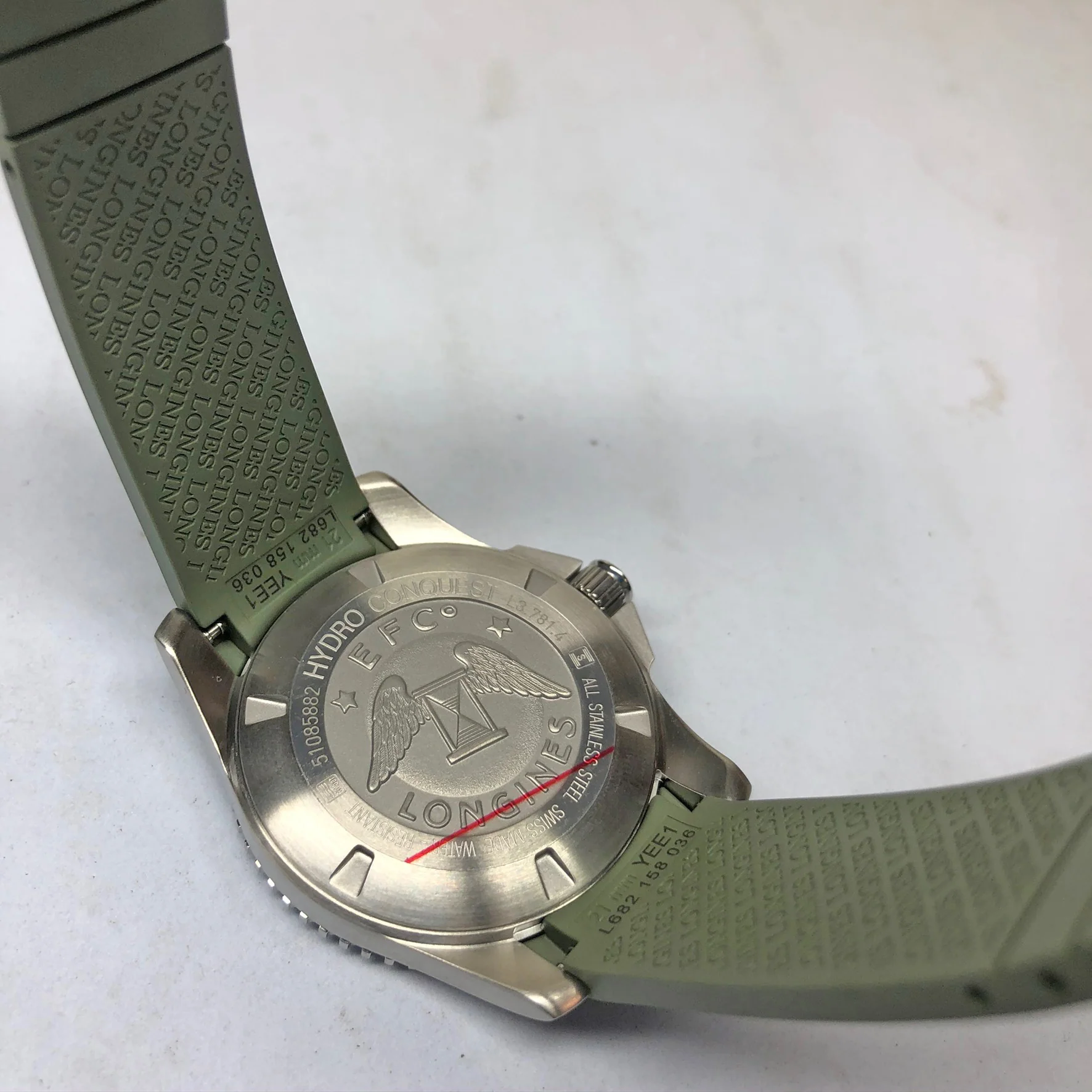 Hydroconquest 41MM Automatic Green Ceramic Diving Watch L37814069