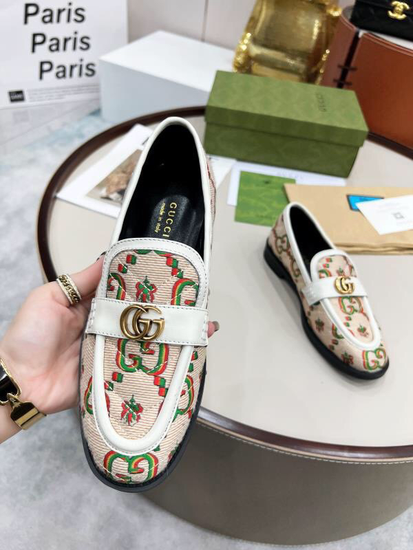 Gucci women's leather shoes-55