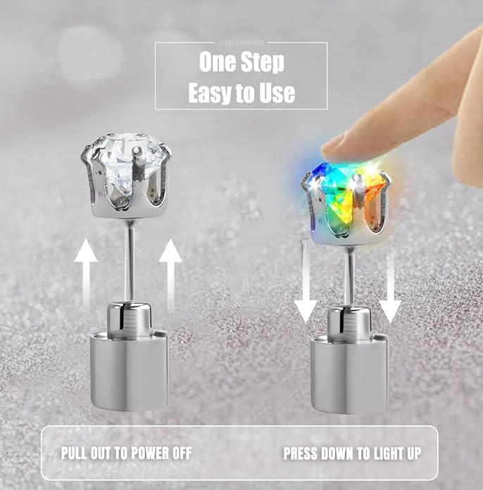 🔥Christmas Early Discount 49% Off✨LED Earrings, Light Up Stud Earrings