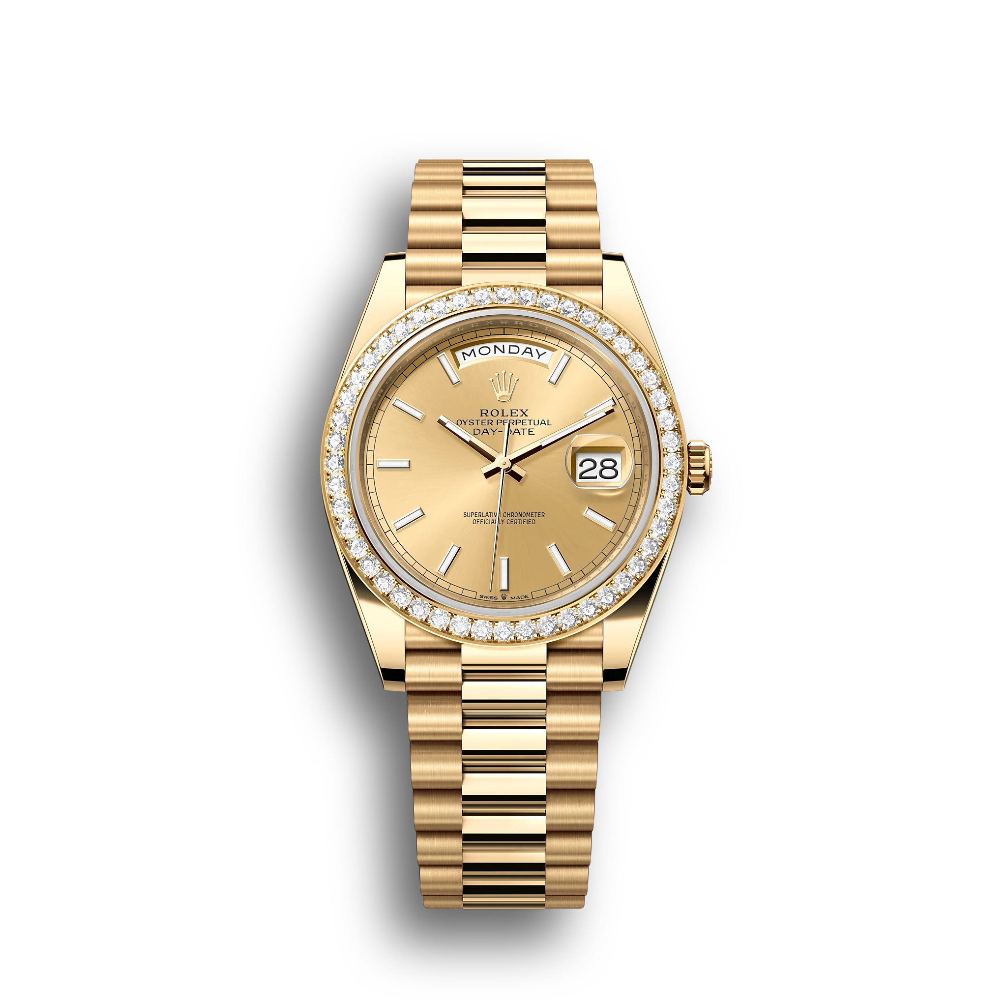 Day-Date: Yellow gold, champagne-colour, m228348rbr-0008