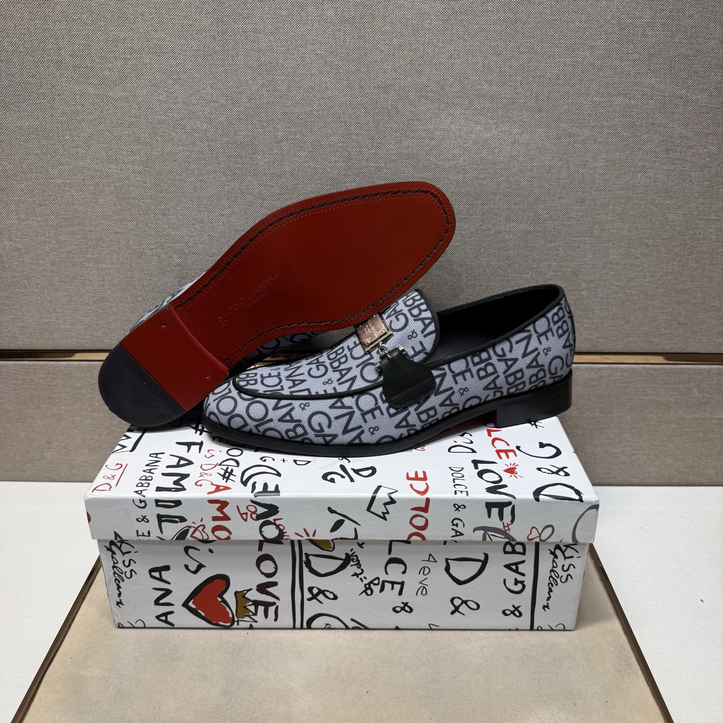 D&G men's leather shoes-94