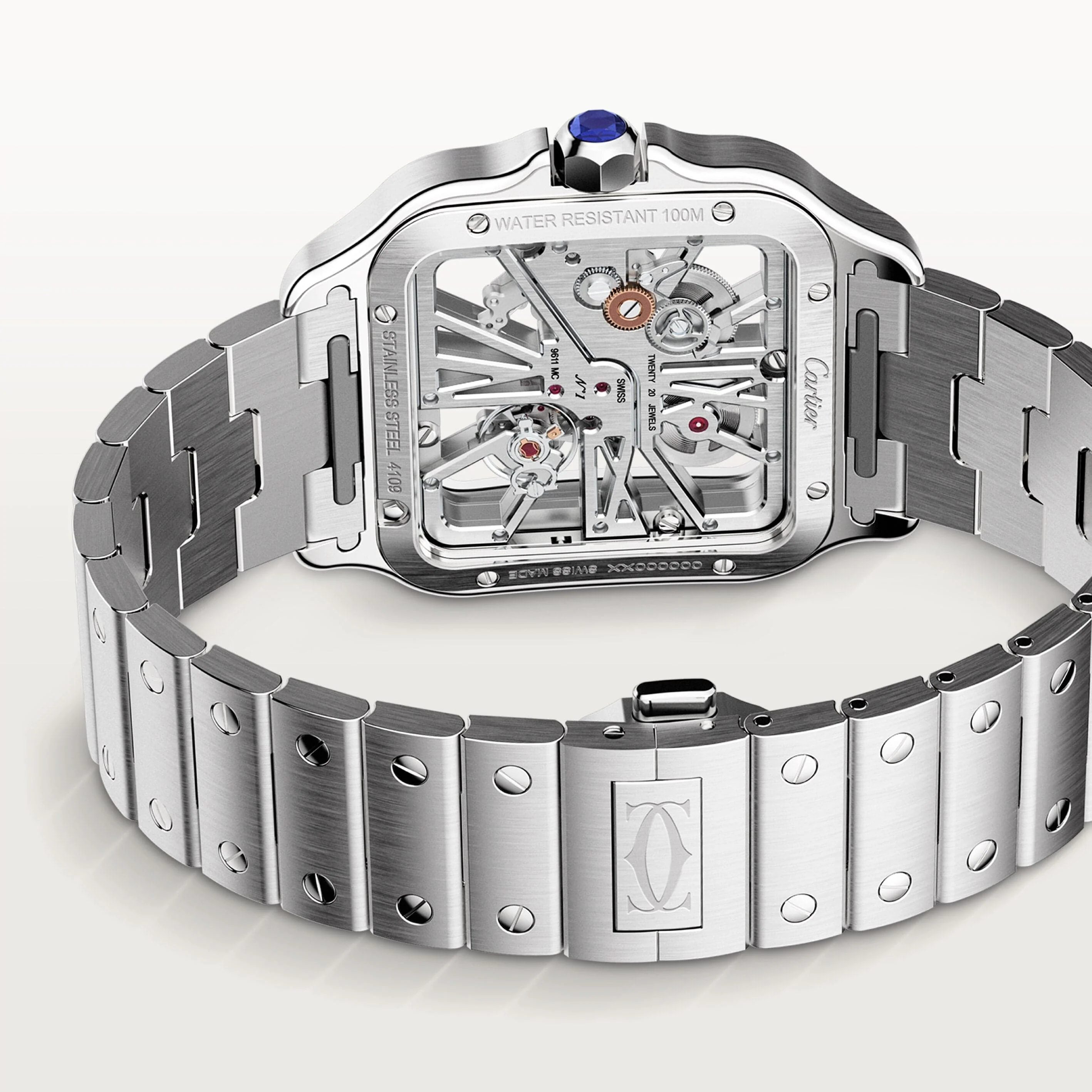 Santos de skeleton watch CRWHSA0015(Box NOT Included)