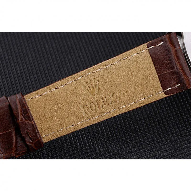 Cellini White Dial Stainless Steel Case Brown Leather Bracelet 622723