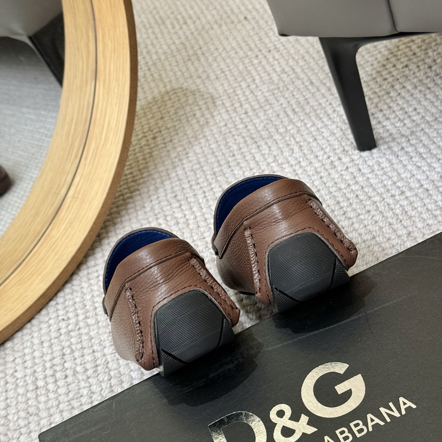 D&G men's leather shoes-86