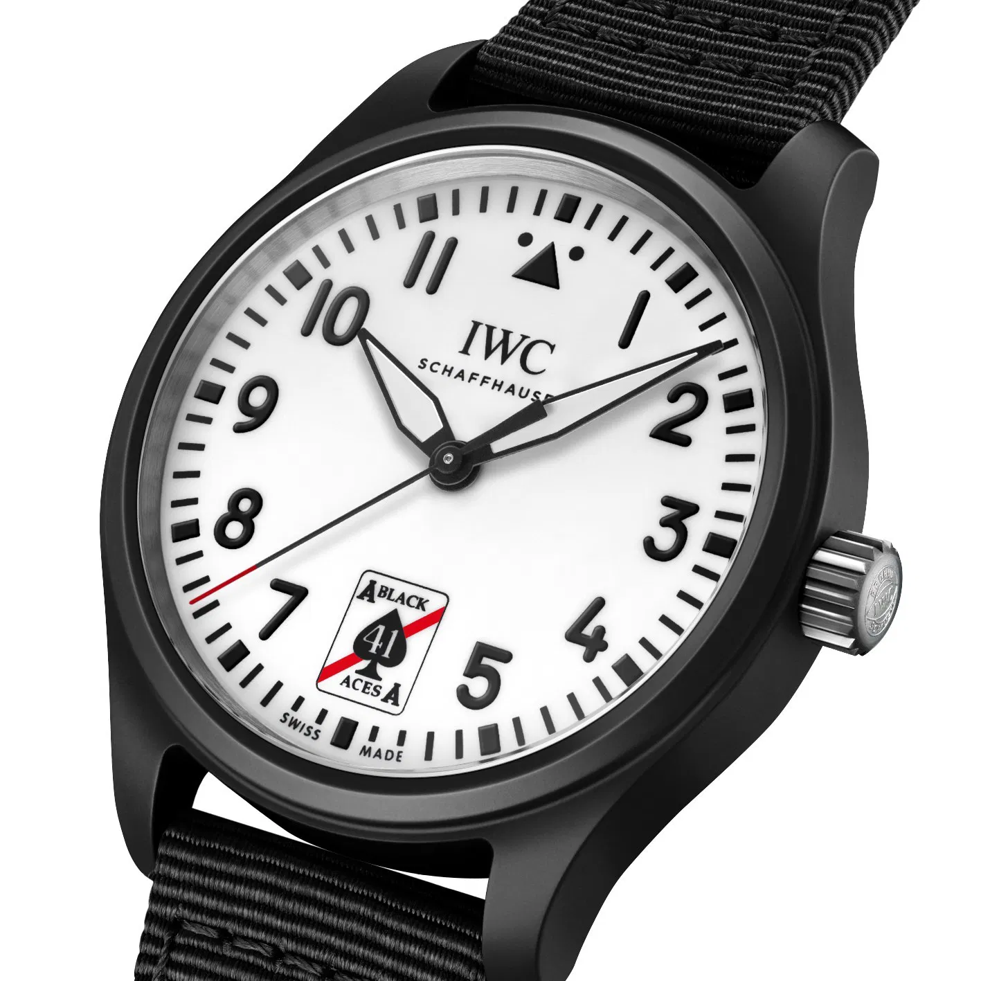 Schaffhausen Pilots watch automatic 41 black aces iw326905