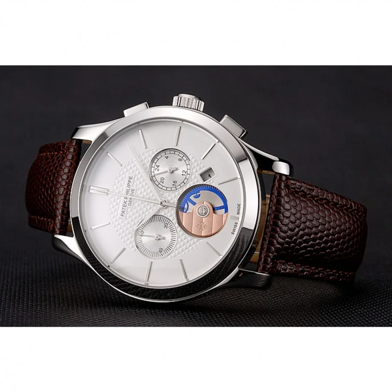 Chronograph Dial White 43 mm, Stainless Steel