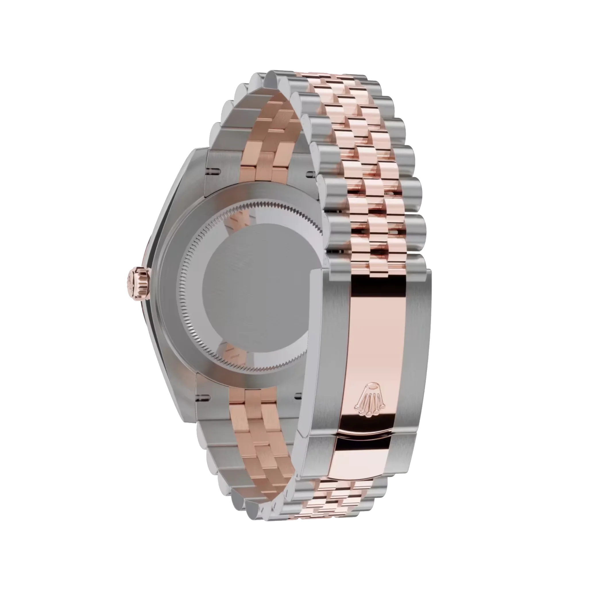 Datejust: Oystersteel and Everose gold, chocolate, diamond-set dial, Jubilee bracelet, m126331-0004