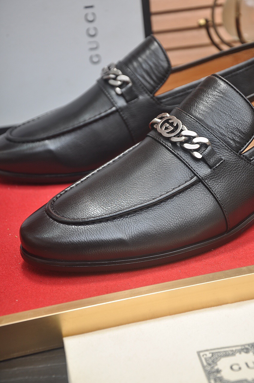 Prada men's leather shoes-23