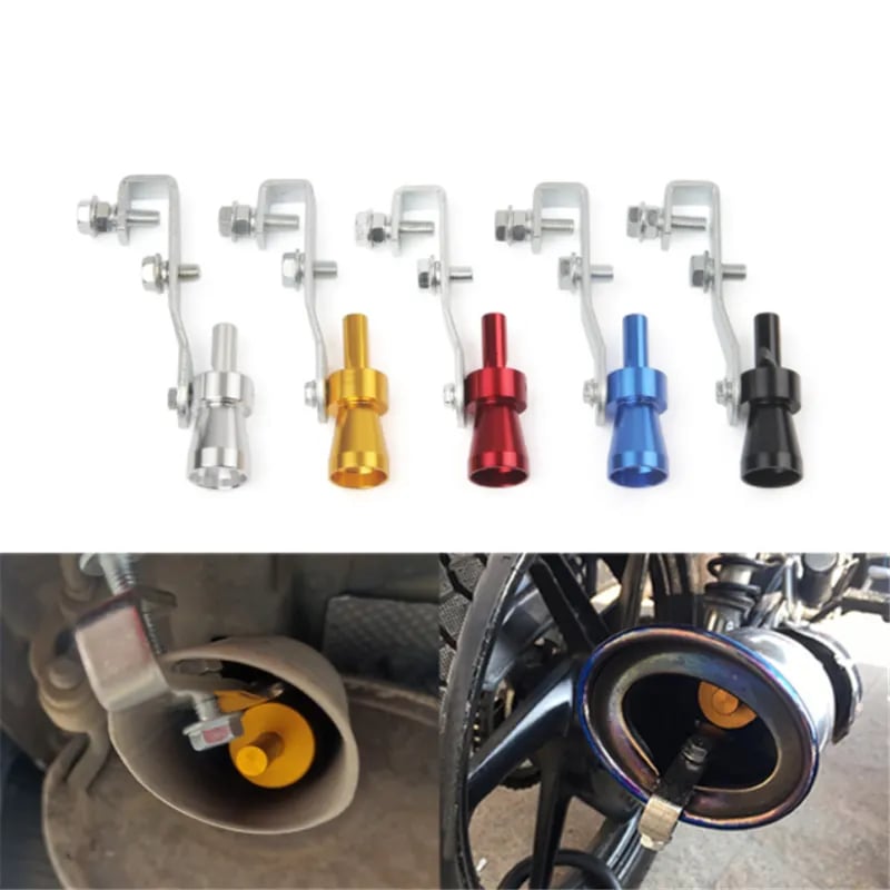 🔥Medium Universal Turbo Sound Noise Exhaust Muffler Pipe Whistle Valve🚗💨