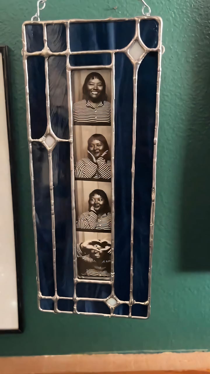 ✨Handmade Stained Glass Photobooth Frame