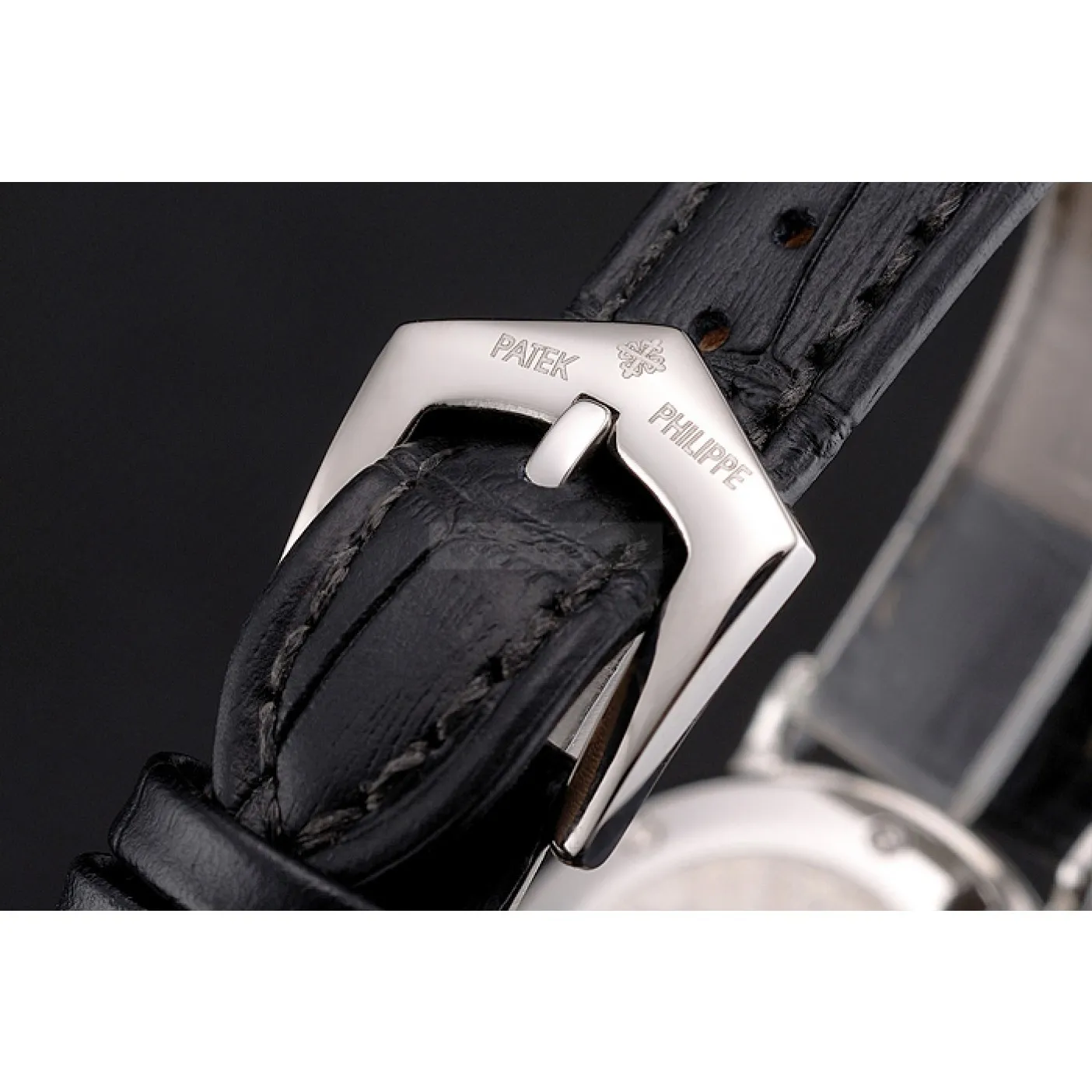 Calatrava Roman Dial White 28 mm, Stainless Steel