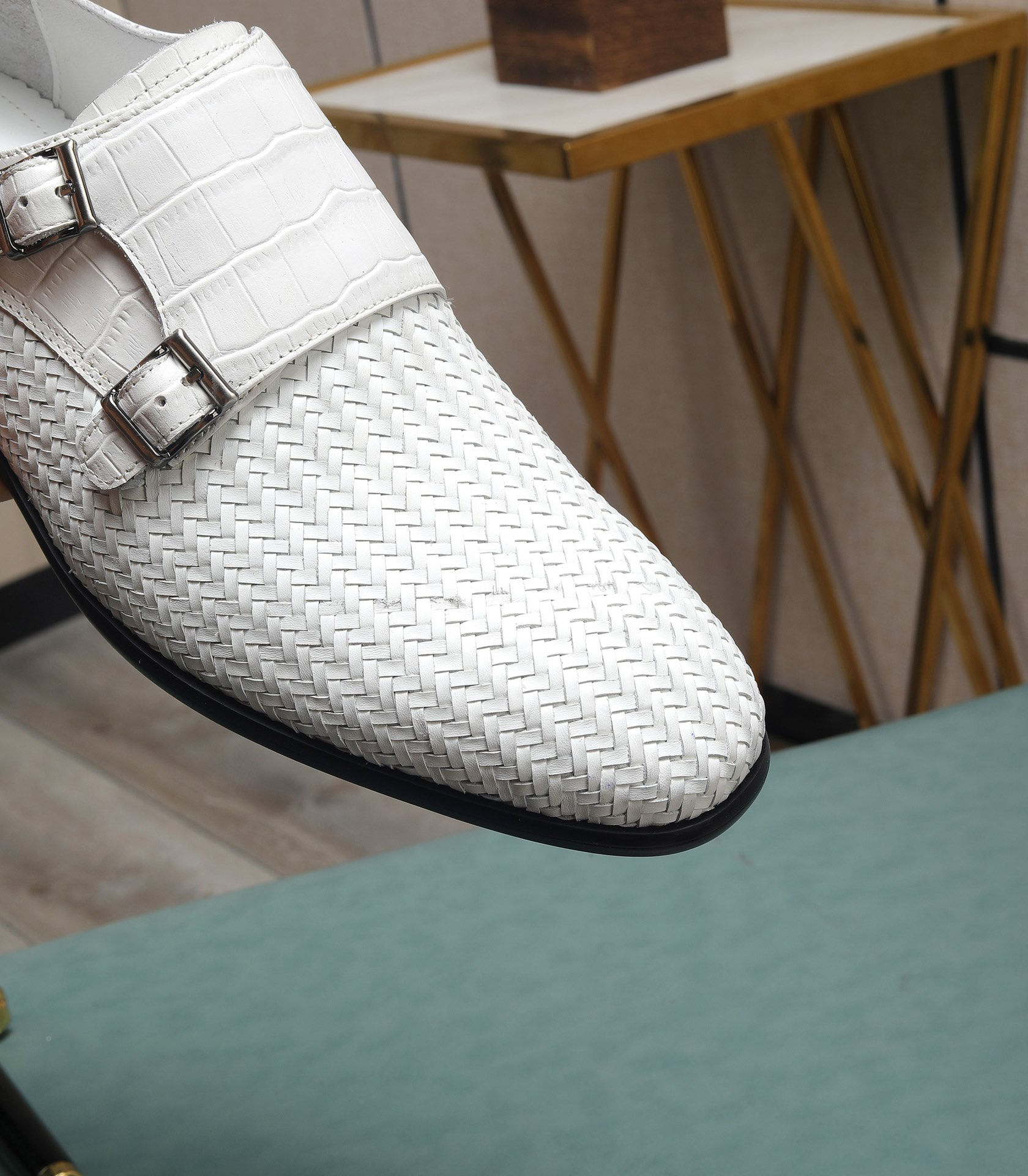 LV men's leather shoes-34