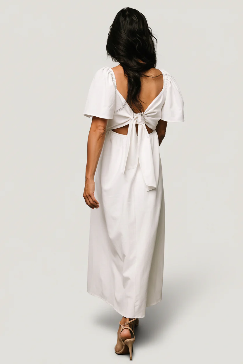 Indie Back Tie Dress | Off White