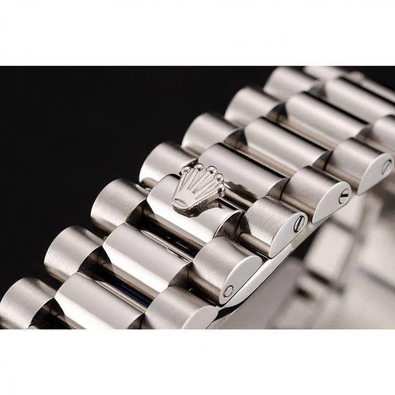 Swiss Day-Date Ice Blue Dial Diamond Case Stainless Steel Bracelet 1453962