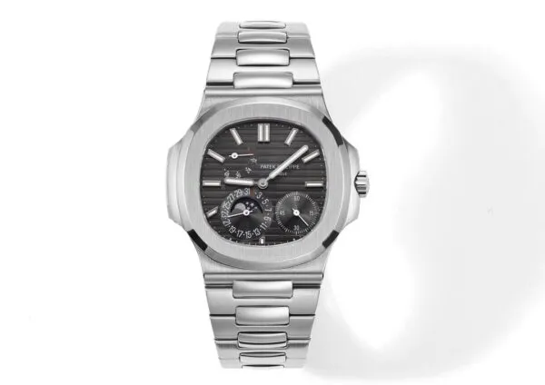Nautilus Moon phases 40 mm,Stainless steel Dark Dial,5712/1A-001