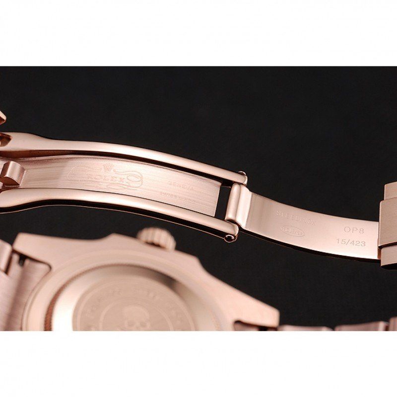 Swiss Submariner Skull Limited Edition Blue Dial Rose Gold Case And Bracelet 1454085
