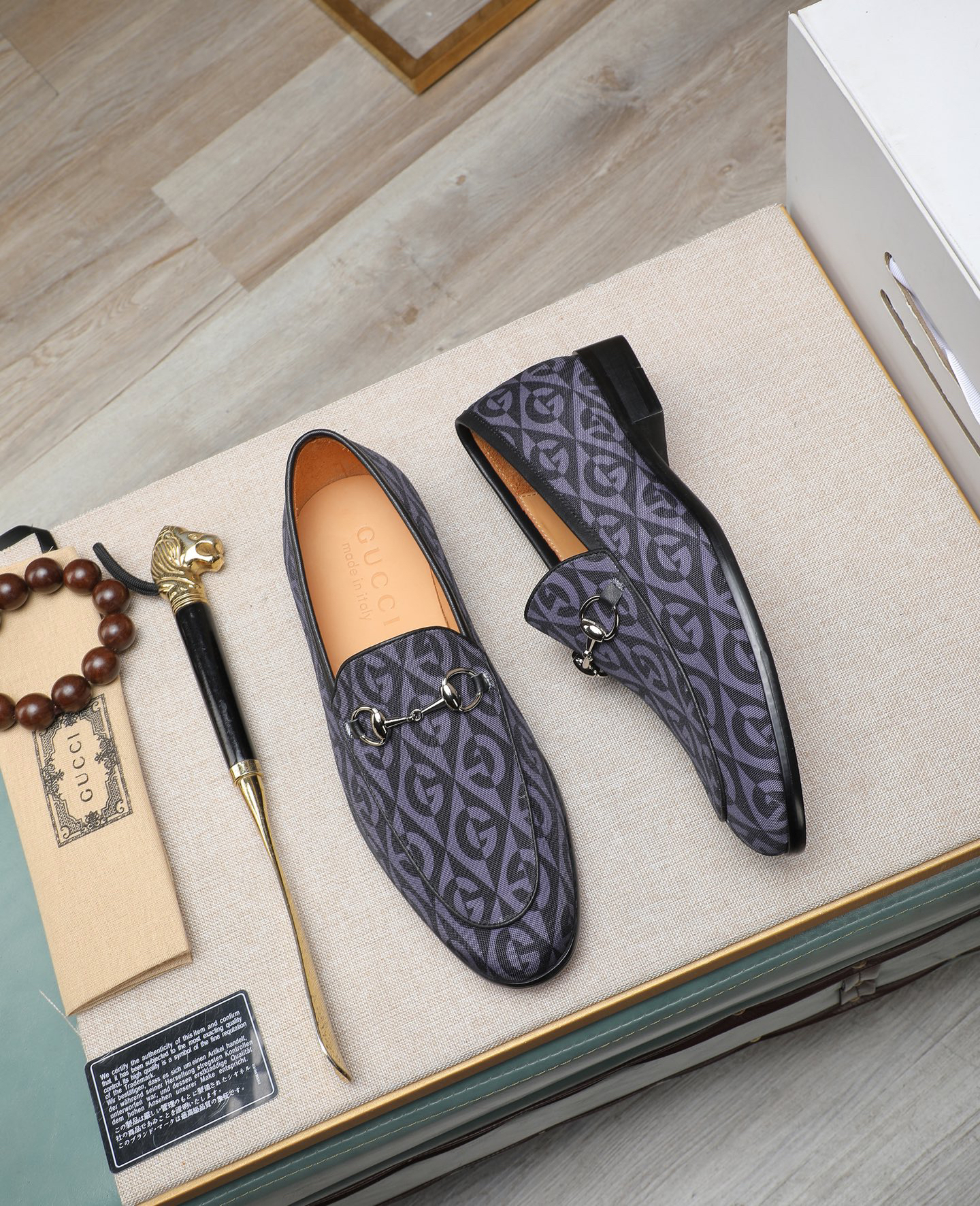 Gucci men's leather shoes-130