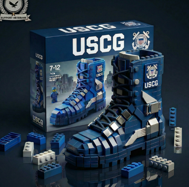 U.S. Military Boots Building Blocks Sets,Navy,Marine Corps and Army Editions