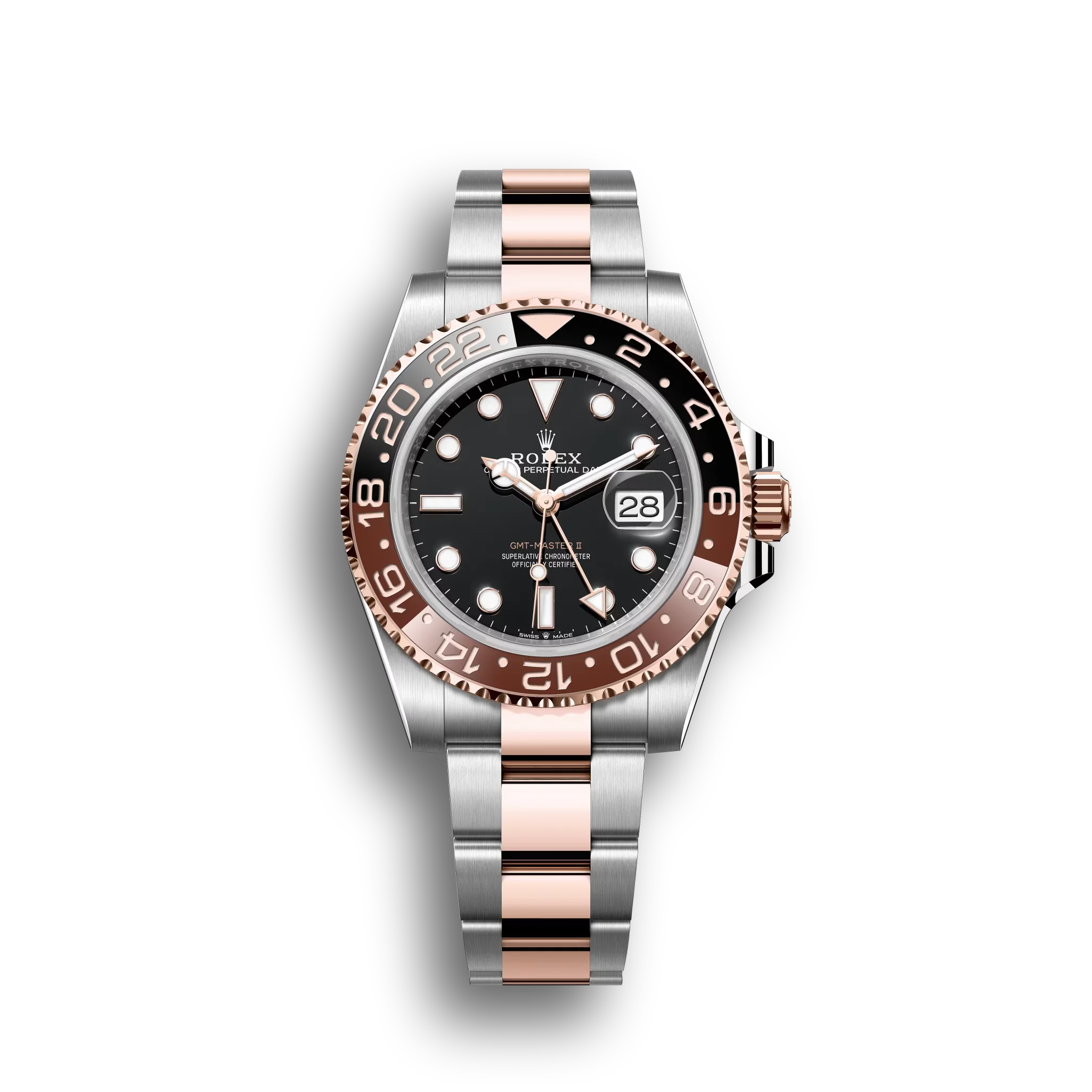 GMT-Master II: Oystersteel and Everose gold, black dial, Oyster bracelet, m126711chnr-0002