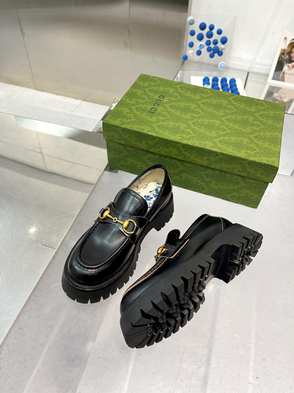 Gucci women's leather shoes-89