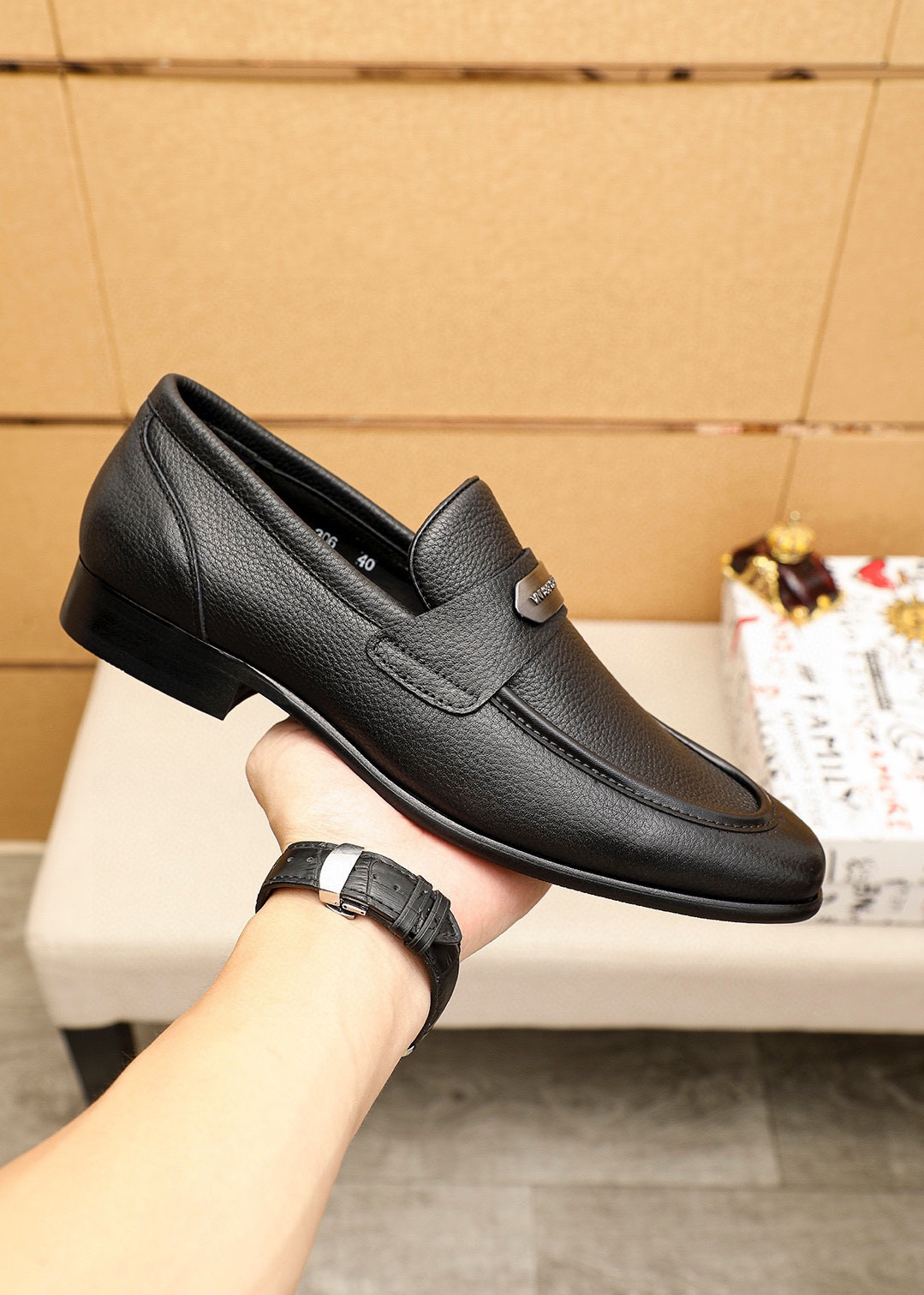 D&G men's leather shoes-50