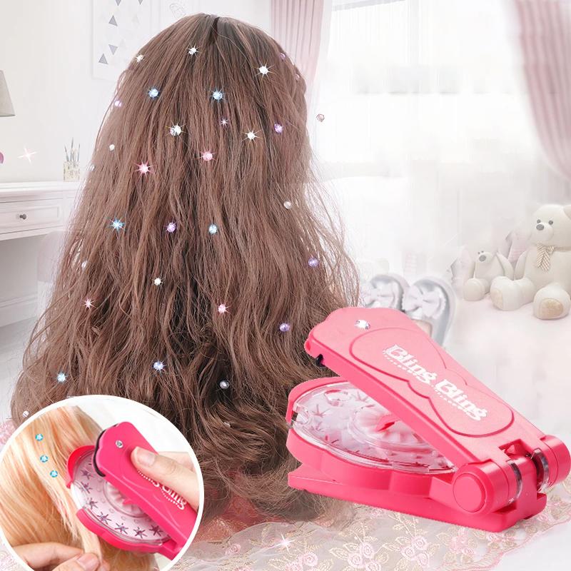 ⏰Glitter Diamond Styling Tools Hair Gemstone Styling Set✨