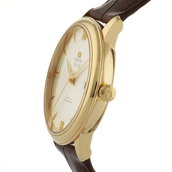 De Ville Prestige Mens 40mm Automatic Co-Axial 18ct Rose Gold Mens Watch