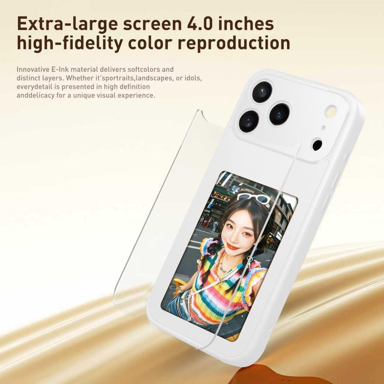 Smart Phone Case Rear Projection Ink Case Customizable Instantly Display Photo Personalize Ink Phone Case Back Cover