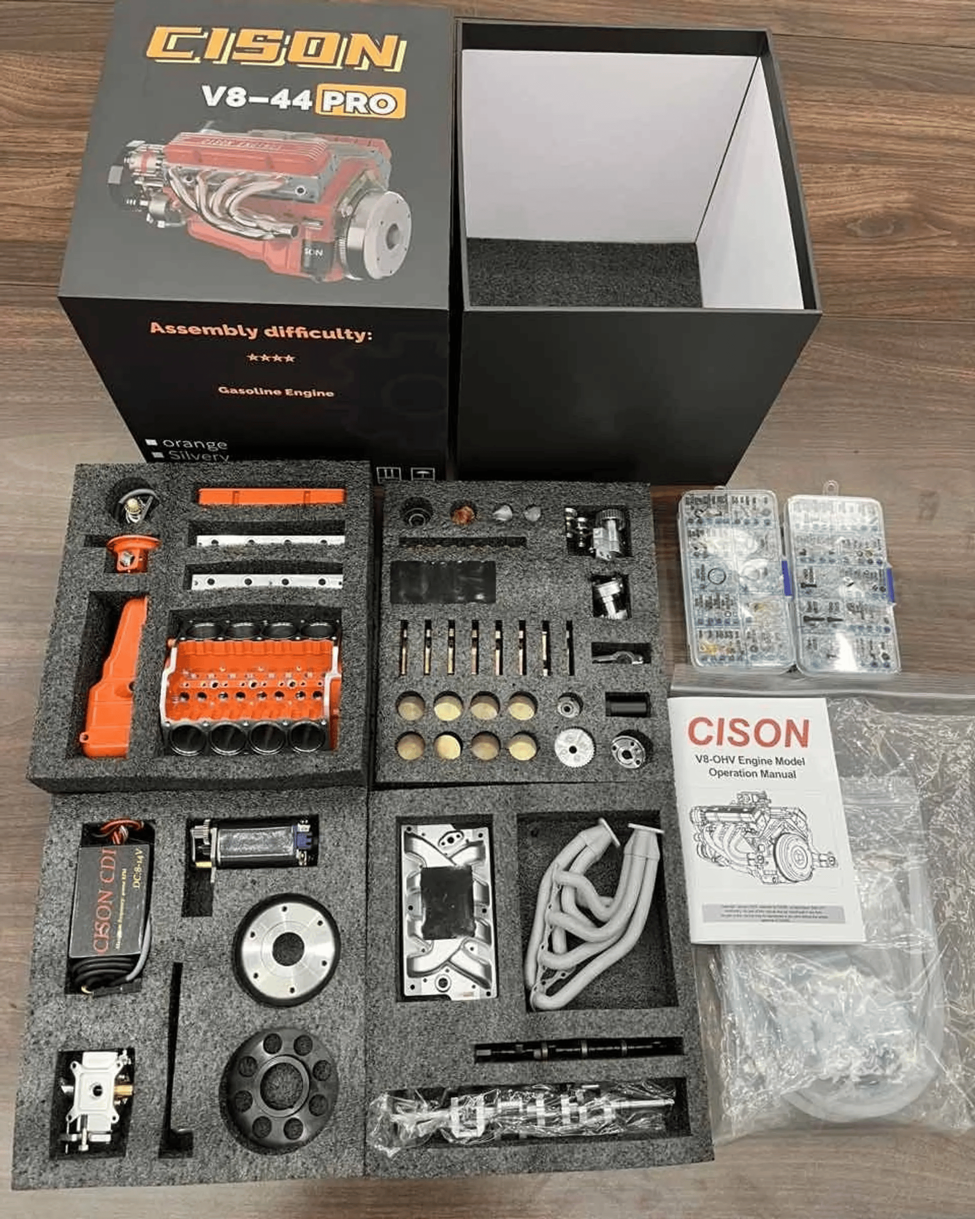 Gasoline OHV V8 Small-block Engine Model Kits