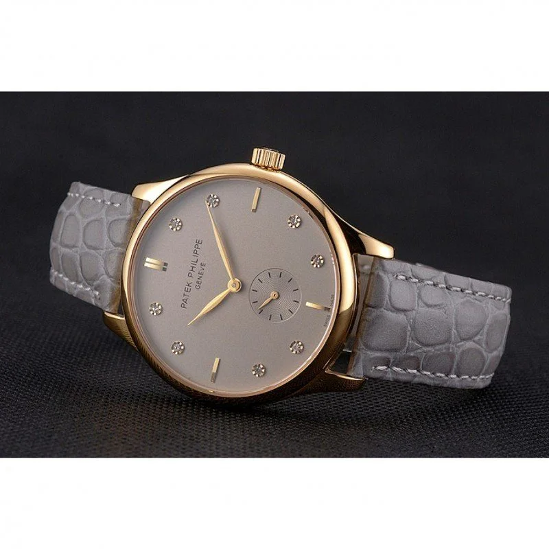 Calatrava Silver & Diamond Dial 39 mm, Yellow Gold Plated