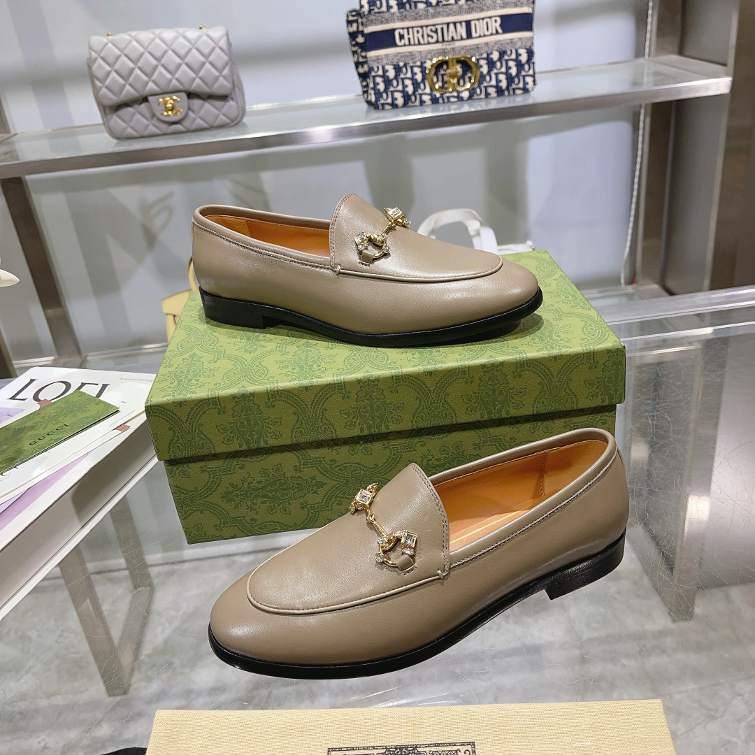 Gucci women's leather shoes-27