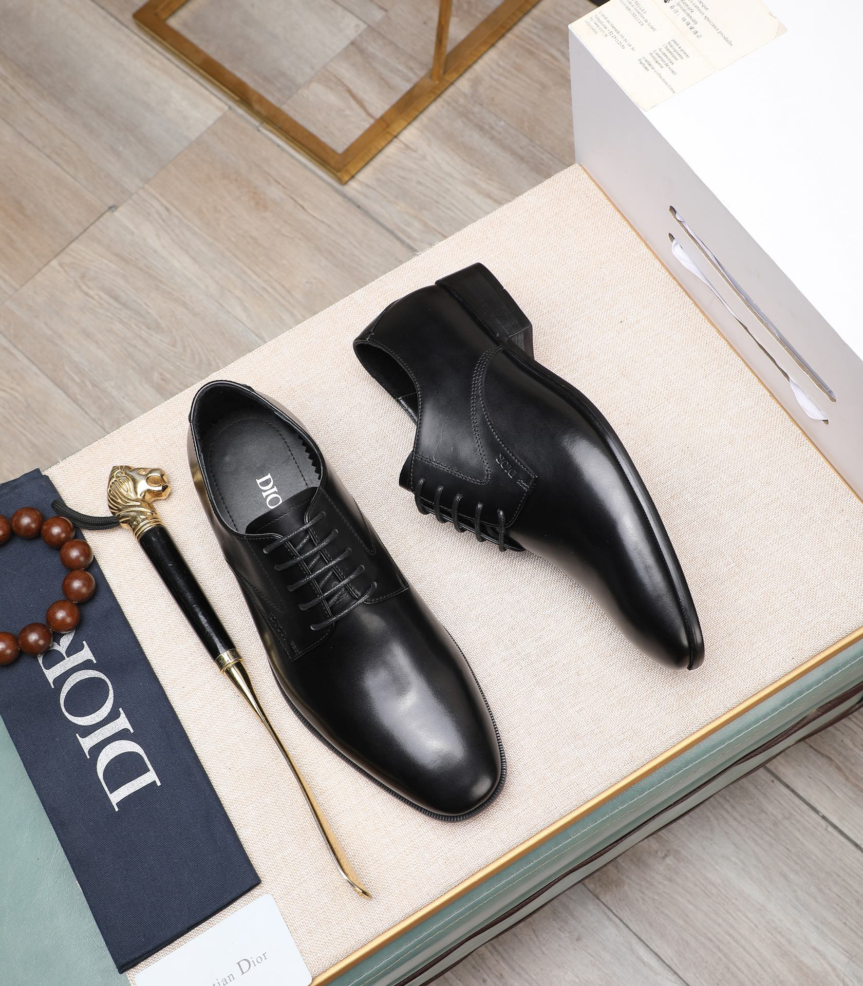 Dior men's leather shoes-23