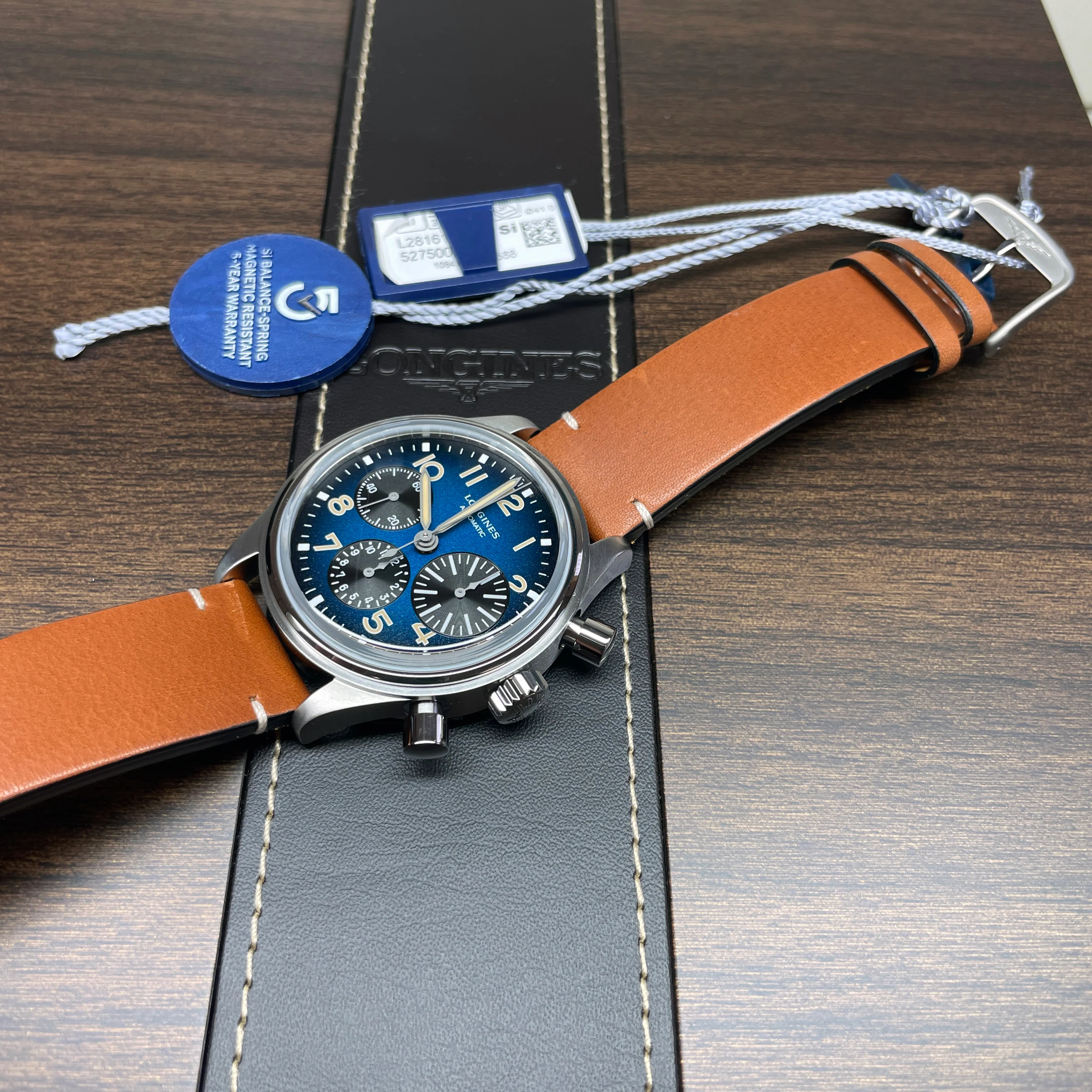 Avigation Bigeye 41MM Automatic Blue Petroleum Dial Watch L28161932