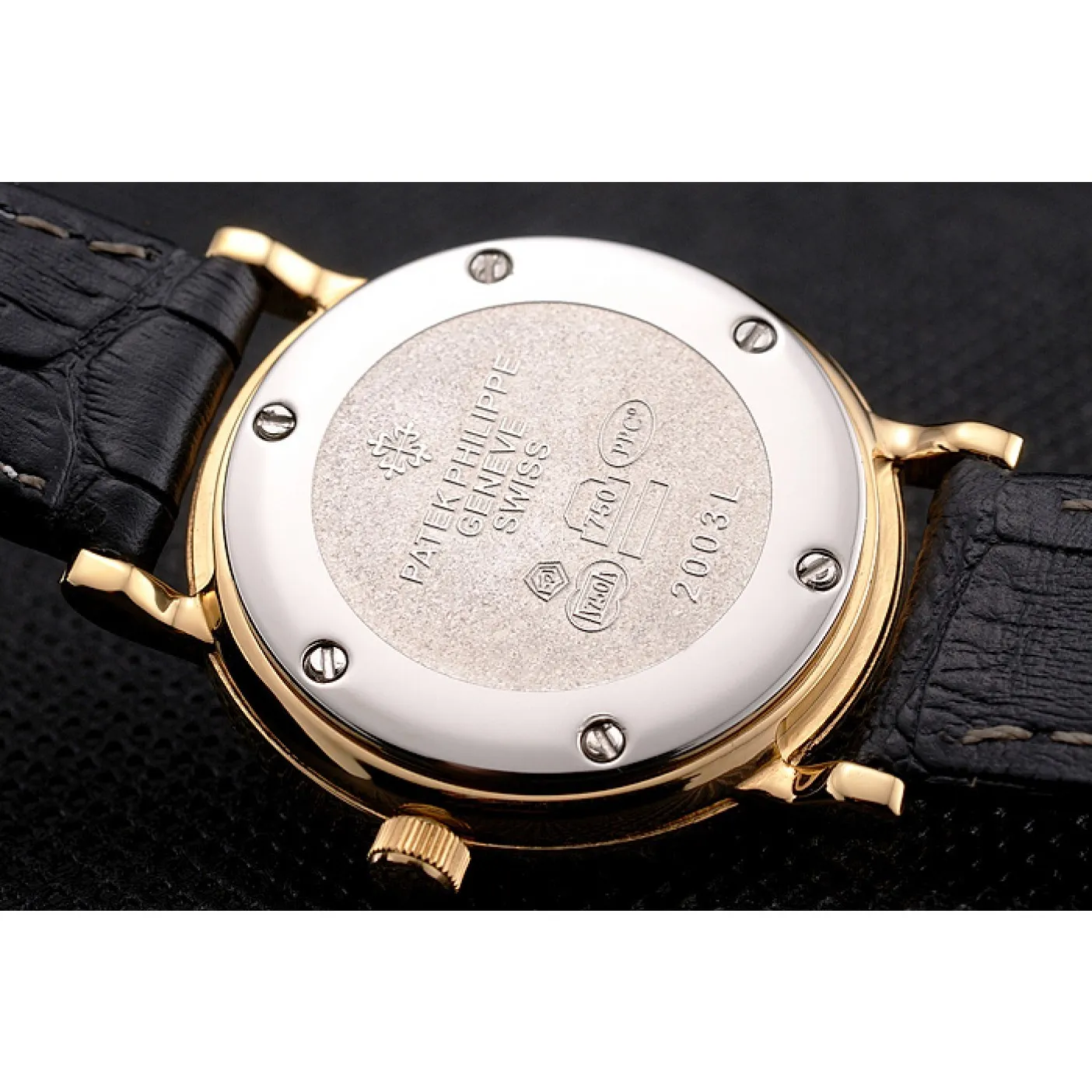 Calatrava White & Diamond Dial 28 mm, Yellow Gold Plated