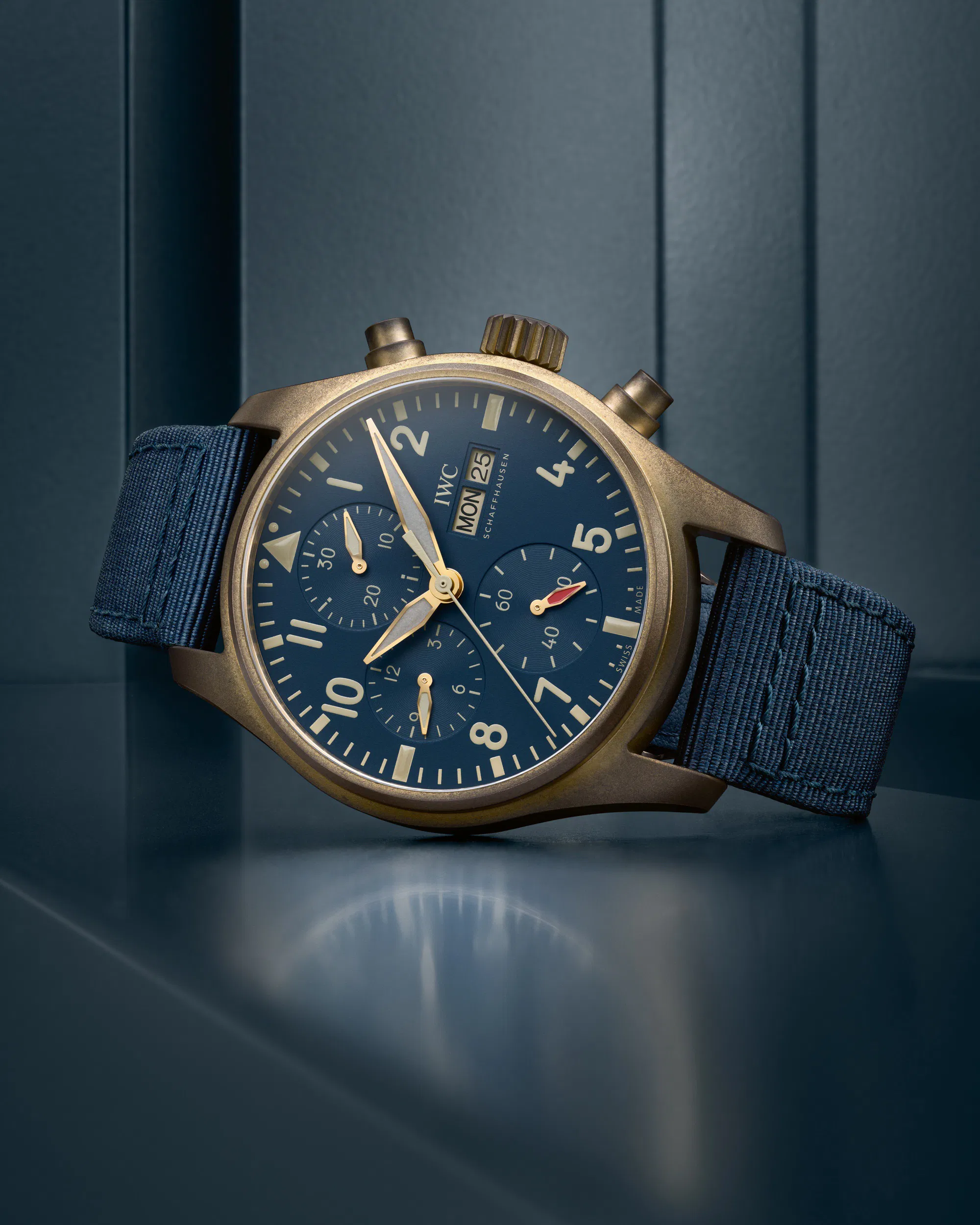 Schaffhausen Pilots watch chronograph 41 bronze iw388109