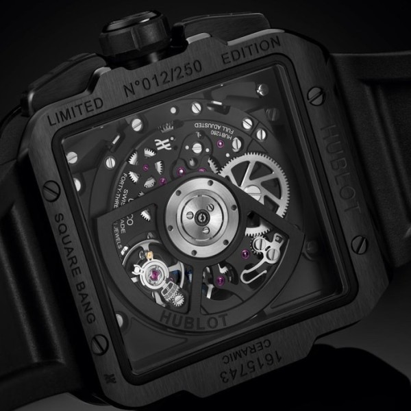 Square Bang Men Automatic Skeleton Rubber Watch 821.CX.0140.RX