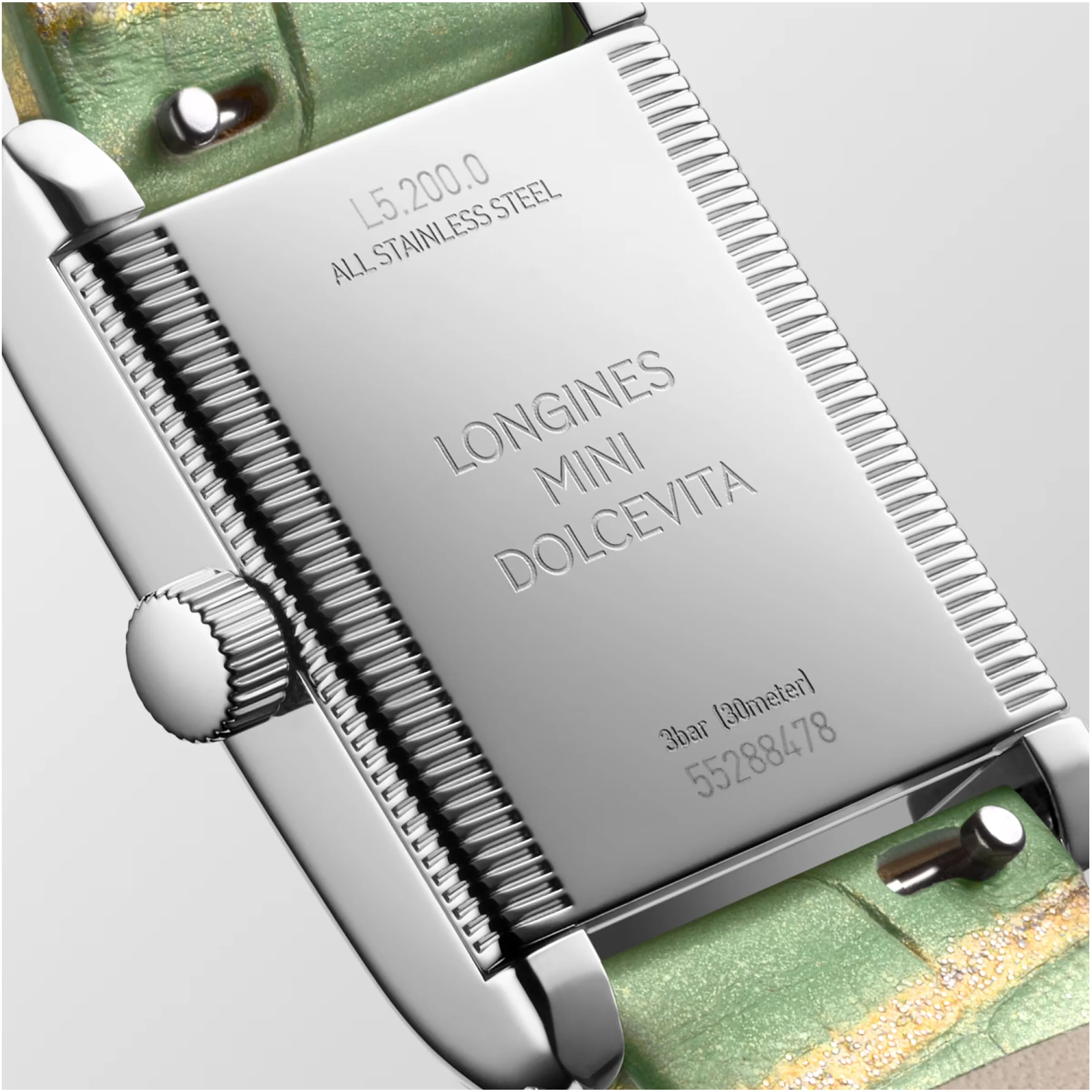Mini DolceVita Quartz Green Diamond Watch 21.5x29MM L5.200.0.05.2