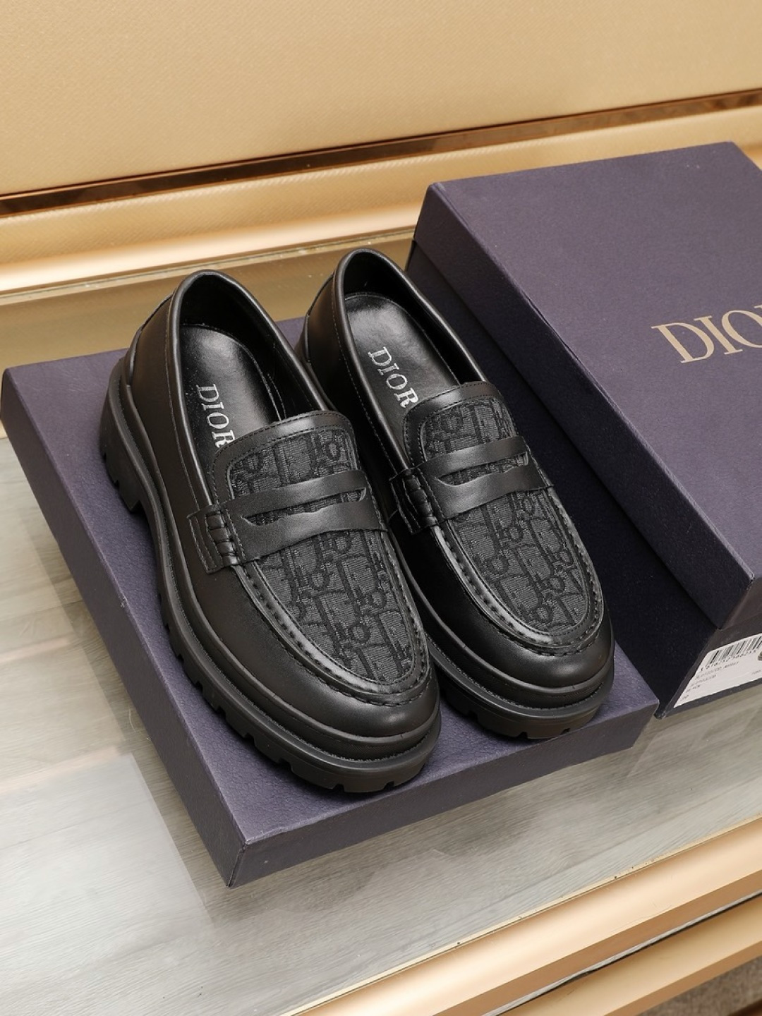 Dior men's leather shoes-71
