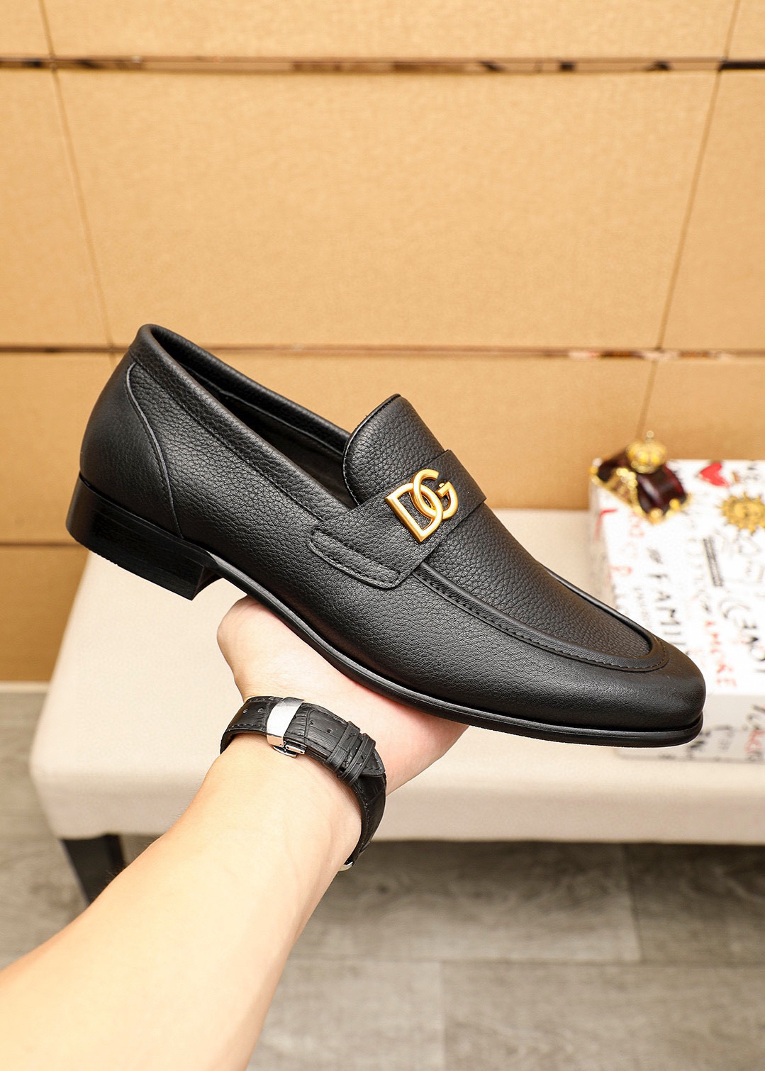 D&G men's leather shoes-46