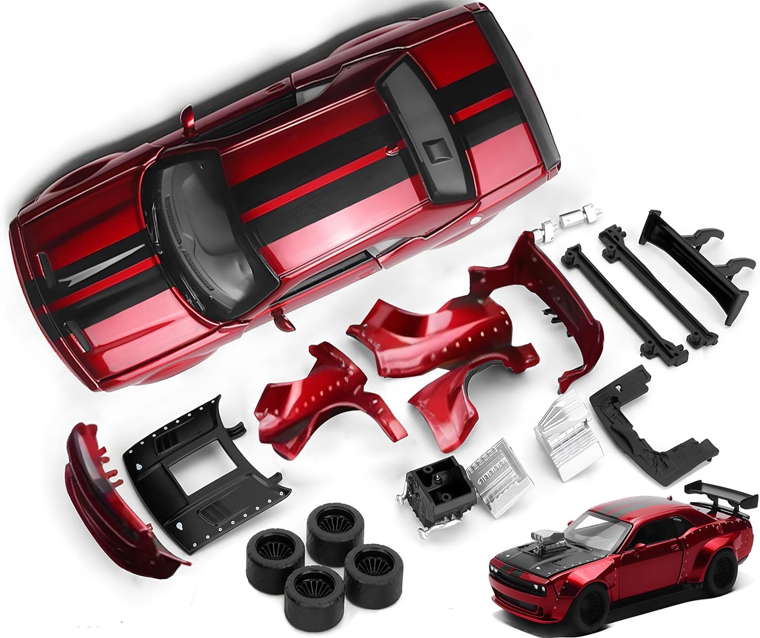 🏁 LOVEPOSELY Dodge DIY Disassembly Toy Car – Fun & Learning in One🚗