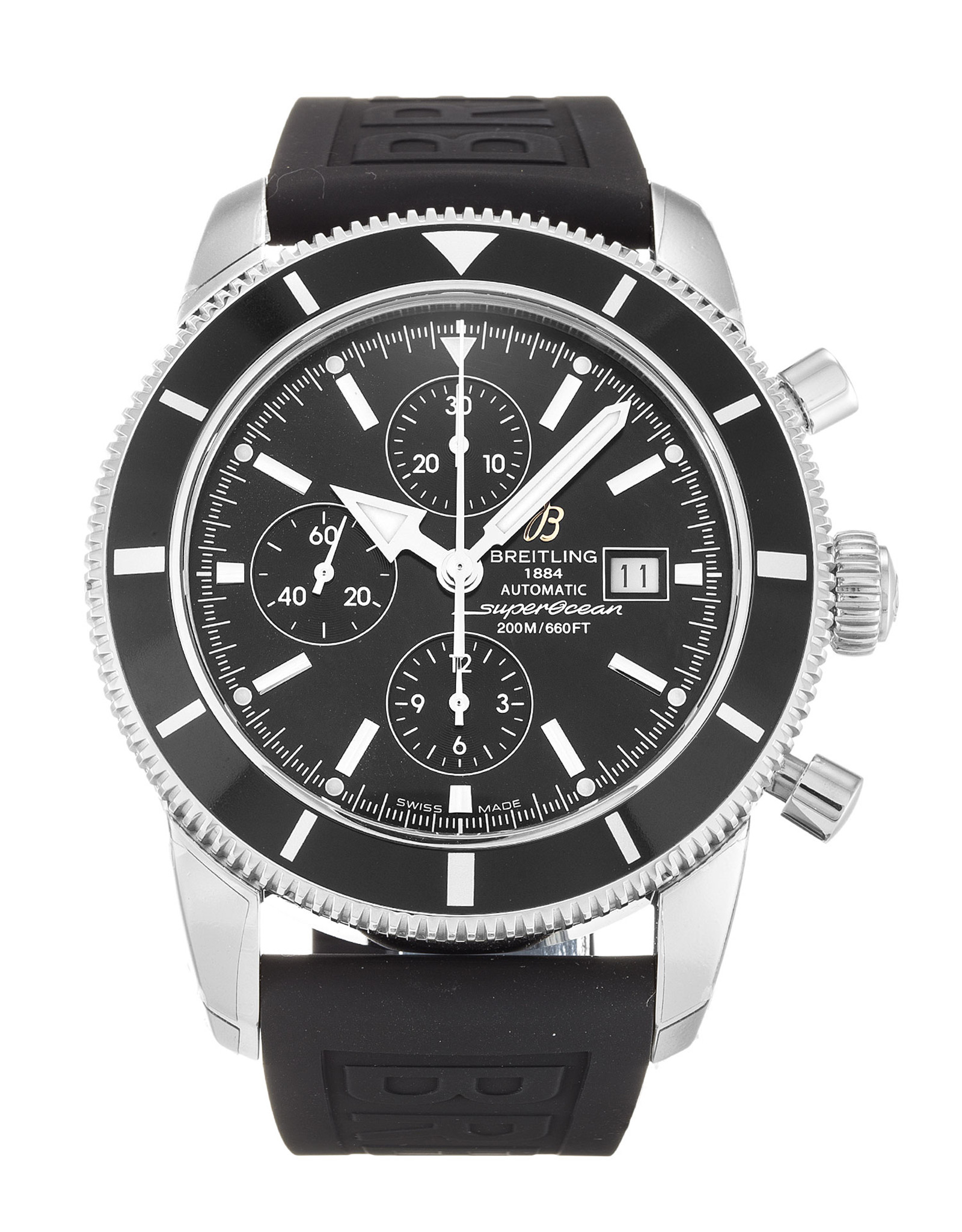 SuperOcean Heritage Black Dial Stick Markers A13320