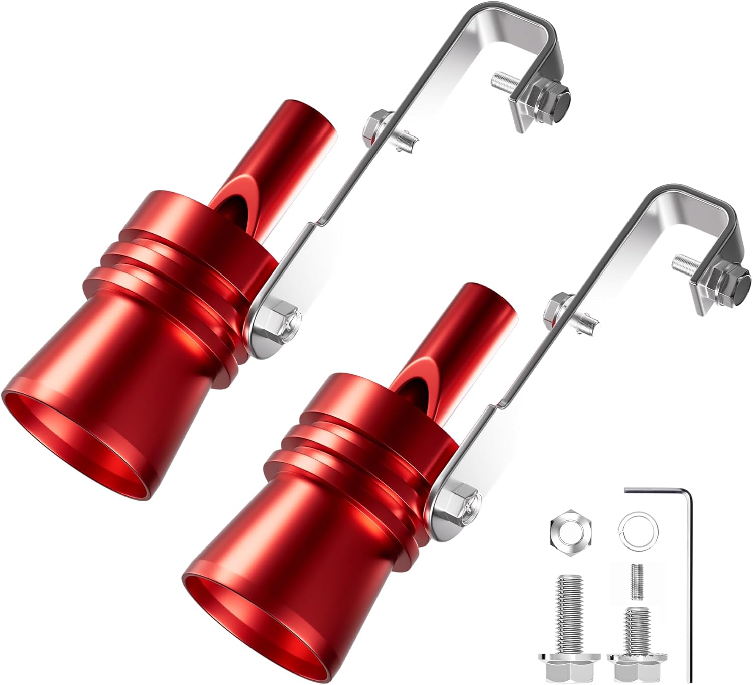 🔥Medium Universal Turbo Sound Noise Exhaust Muffler Pipe Whistle Valve🚗💨